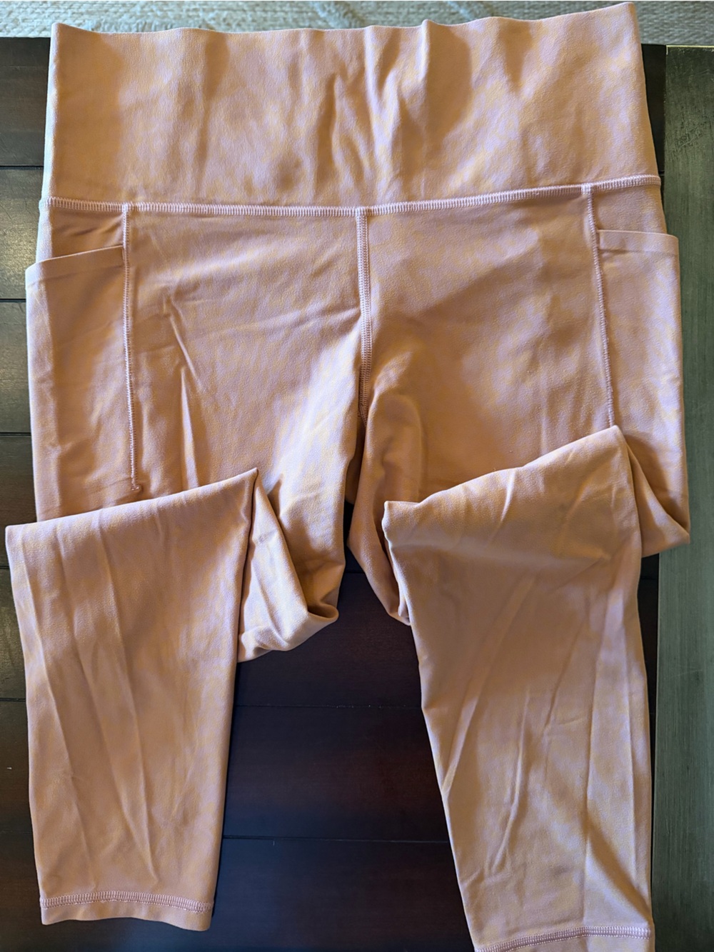 Athleta High-Rise Wide-Leg Leggings in Dusty Rose